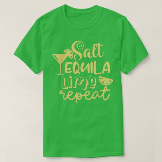 Funny Bridesmaid Bride Bachelorette Salt Tequila L T-Shirt (Design vorne)