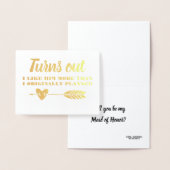 Funny Bridesmaid oder Trauzeugin Folienkarte (Anzeige)