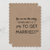 Funny Bridesmaid oder Vorschlag für eine Trauzeugi Einladung (Vorne/Hinten)