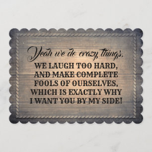 Funny Bridesmaid / Trauzeugin Vorschlag Einladung