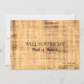 Funny Bridesmaid Vorschlag Day Drink Entschuldigun Einladung (Rückseite)