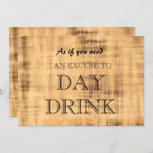 Funny Bridesmaid Vorschlag Day Drink Entschuldigun Einladung (Vorne/Hinten)