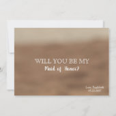 Funny Bridesmaid Vorschlag Day Drink Entschuldigun Einladung (Rückseite)