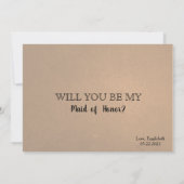 Funny Bridesmaid Vorschlag Day Drink Entschuldigun Einladung (Rückseite)