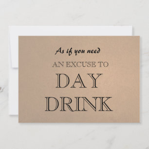 Funny Bridesmaid Vorschlag Day Drink Entschuldigun Einladung