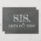 Funny Bridesmaid / Vorschlag für eine Trauzeugin Einladung (Vorne/Hinten)