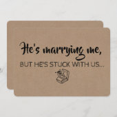 Funny Bridesmaid / Vorschlag für eine Trauzeugin Einladung (Vorne/Hinten)