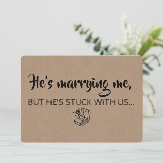 Funny Bridesmaid / Vorschlag für eine Trauzeugin Einladung (Stehend Vorderseite)