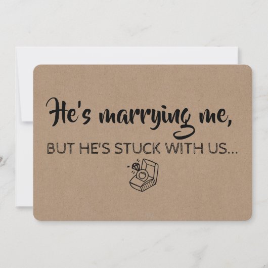 Funny Bridesmaid / Vorschlag für eine Trauzeugin Einladung (Vorderseite)