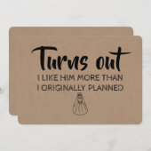 Funny Bridesmaid / Vorschlag für eine Trauzeugin Einladung (Vorne/Hinten)