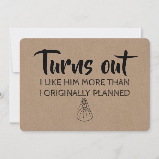 Funny Bridesmaid / Vorschlag für eine Trauzeugin Einladung (Vorderseite)