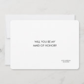 Funny Bridesmaid / Vorschlag für eine Trauzeugin Einladung (Rückseite)