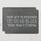 Funny Bridesmaid / Vorschlag für eine Trauzeugin Einladung (Vorne/Hinten)