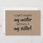 Funny Bridesmaid / Vorschlag für eine Trauzeugin Einladung (Vorderseite)