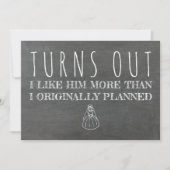 Funny Bridesmaid / Vorschlag für eine Trauzeugin Einladung (Vorderseite)