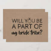 Funny Bridesmaid / Vorschlag für eine Trauzeugin Einladung (Vorne/Hinten)