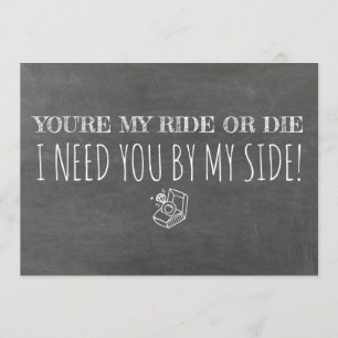 Funny Bridesmaid / Vorschlag für eine Trauzeugin Einladung