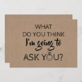 Funny Bridesmaid / Vorschlag für eine Trauzeugin Einladung (Vorne/Hinten)