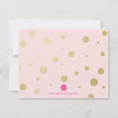 Funny BRIDESMAID VORSCHLAG Karte ~ Pink & Imitats (Rückseite)