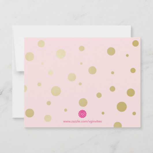 Funny BRIDESMAID VORSCHLAG Karte ~ Pink & Imitats (Rückseite)