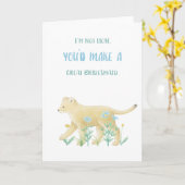 Funny Bridesmaid Vorschlagskarte Karte (Gelbe Blume)