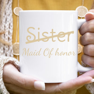 Funny Bridesmaids Vorschlag zur Trauzeugin von Sch Zweifarbige Tasse