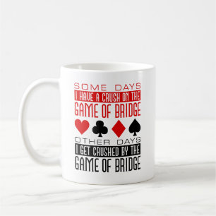 Funny Bridge Player Club Gezerkleinertes Spiel Kaffeetasse