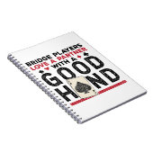 Funny Bridge Player Partner Gute Hand Notizblock (Rechte Seite)