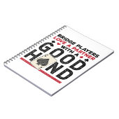 Funny Bridge Player Partner Gute Hand Notizblock (Linke Seite)