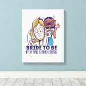 Funny Bridge, um alles zu sein, ist unter Kontroll Leinwanddruck (Insitu (Holzboden))