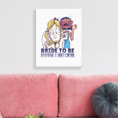 Funny Bridge, um alles zu sein, ist unter Kontroll Leinwanddruck (Insitu (Wohnzimmer))