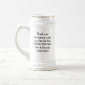 Funny Bridge und Groom Cartoon Trauzeugen Wir habe Bierglas (Links)