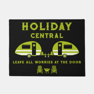 Funny British Caravanning Front Fußmatte