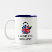 Funny British England Union Jack Kettle Tea Tasse (Links)