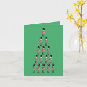 Funny British Royal Soldier Weihnachtskarte Karte (Gelbe Blume)