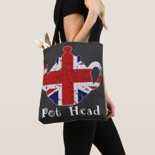 Funny British Teapot Pot Head gestört Tasche
