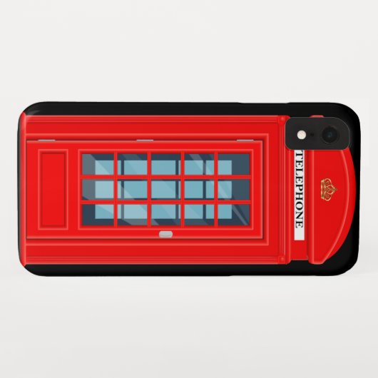 Funny British UK Phone Booth Case-Mate iPhone Hülle (Rückseite (Horizontal))
