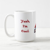 Funny Brittany in Christmas Sweater Kaffeetasse (Links)