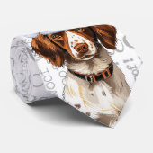 Funny Brittany Spaniel Christmas Dog Lover Krawatte (Gerollt)
