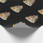 Funny Brittany Spaniel Christmas Tree Ornament Dec Geschenkpapier (Ecke)