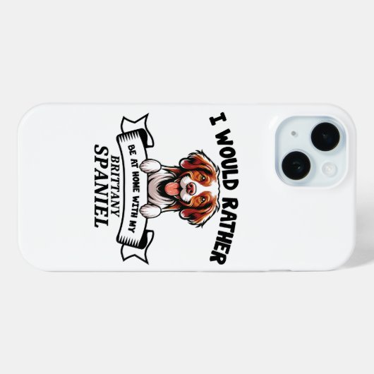 Funny Brittany Spaniel Dog Case-Mate iPhone Hülle (Rückseite (Horizontal))