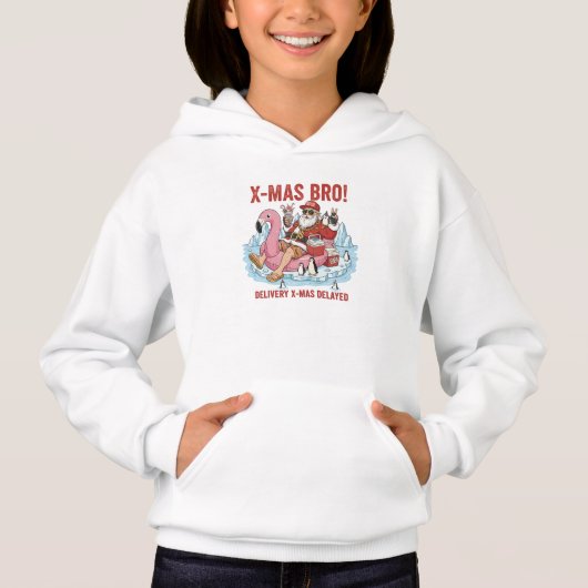 Funny Bro Santa Delivery Delayed Unisex Full Zip H Hoodie (Vorderseite)