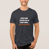 Funny Bro Sis Real Helden Menschen, die mich toler Tri-Blend Shirt (Vorderseite)