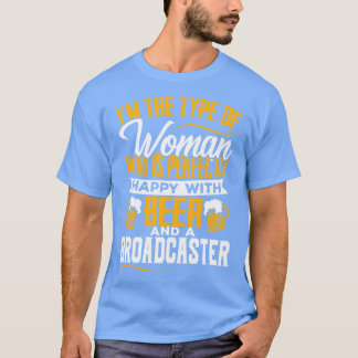 Funny Broadcaster Ehefrau Girlfriend Gift T-Shirt