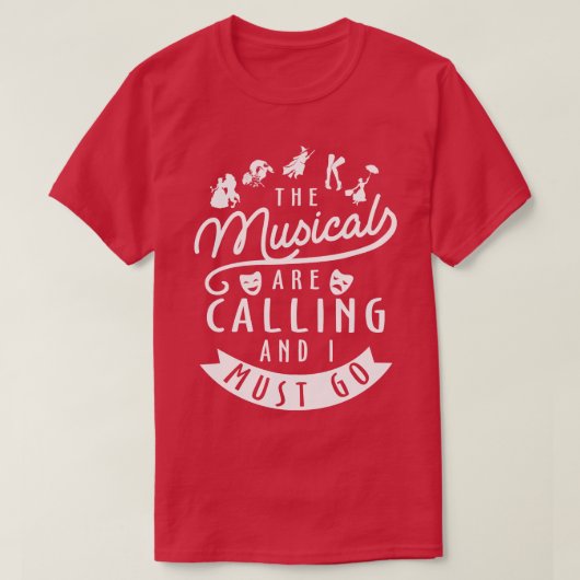 Funny Broadway Lover Geschenk T-Shirt (Design vorne)