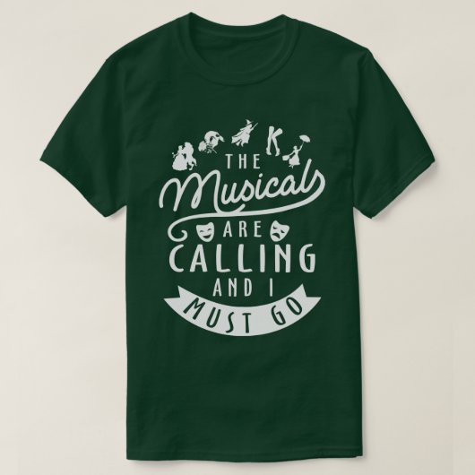 Funny Broadway Lover Geschenk T-Shirt (Design vorne)