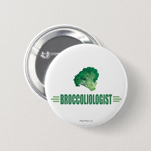 Funny Broccoli Button (Vorne & Hinten)