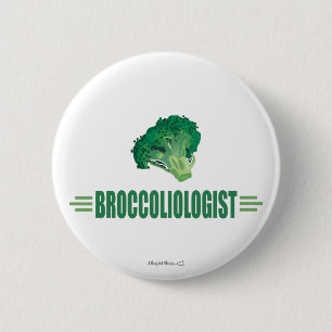 Funny Broccoli Button
