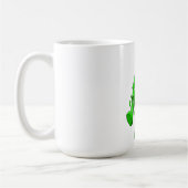 Funny Broccoli Cartoon Kaffeetasse (Links)
