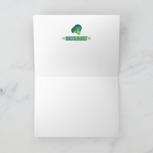 Funny Broccoli Feiertagskarte (Innenseite)